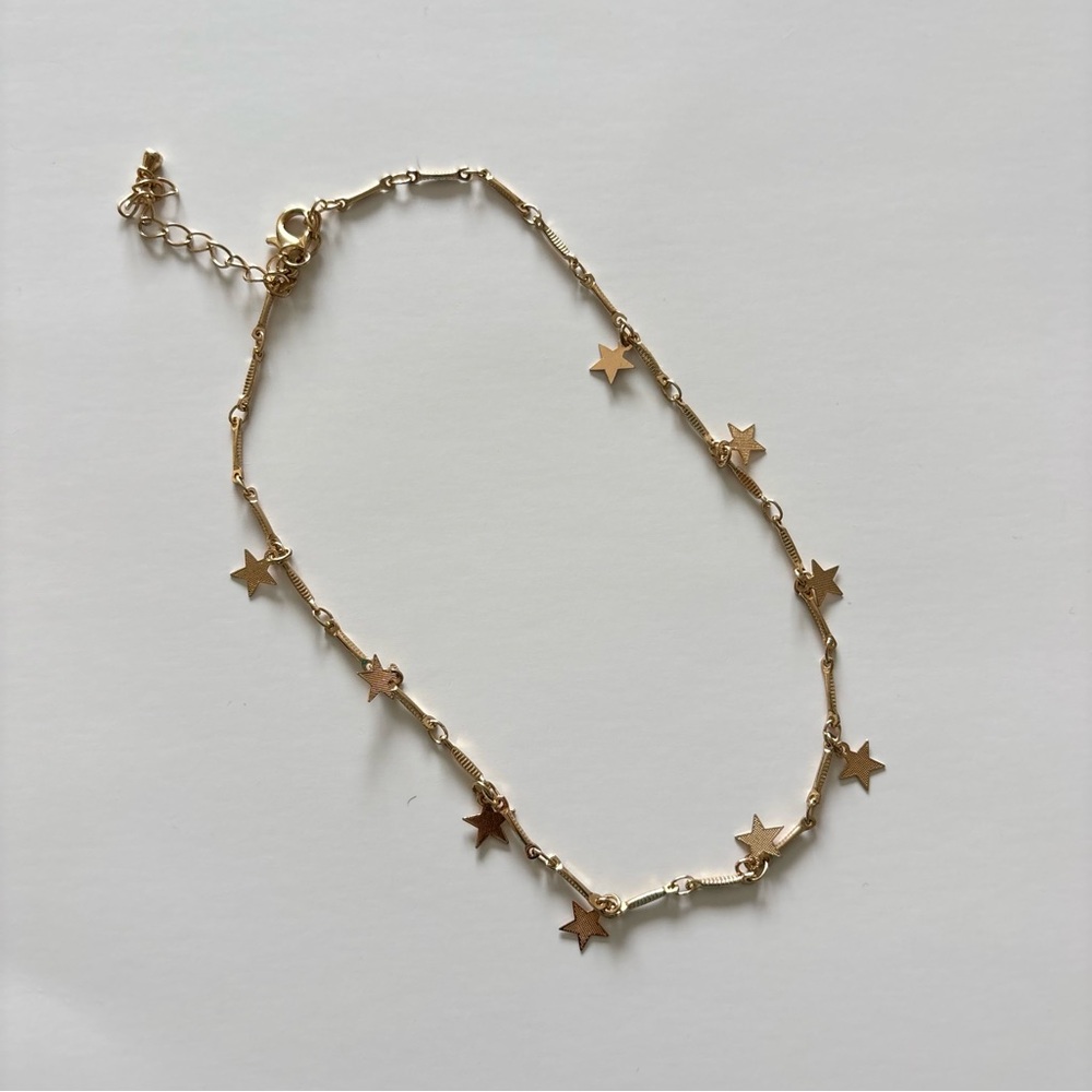 Gold Star Choker Necklace